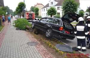 Skosił BMW drzewo i uciekł