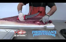 [ENG] Filetowanie ogromnego tuńczyka.