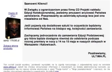 ultima.pl - diablo 3 (edycja kolekcjonerska) anulowanie zamówień