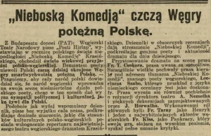 ‎"Nieboską komedją" czczą Węgry potężną Polskę.
