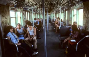 Unikalne zdjęcia z nowojorskiego metra z lat 70-tych.