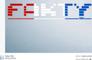 "Fakty" TVN pomyliły kolejność kolorów flagi Francji