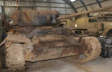 Rekonstrukcja czołgu wydobytego z dna Warty