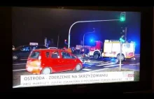 Wypadek 31.10.14 na żywo w TVP info