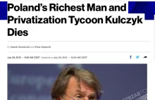 Financial Times, Forbes, BBC News – Zagraniczne media o śmierci Jana Kulczyka...