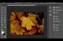 Jesienne liście Photoshop tutorial samouczek - szybki i łatwy baner lub tło