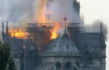 MSW Francji: Strażacy nie uratują niczego z katedry Notre Dame
