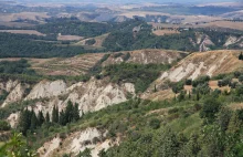 Crete Senesi. Księżycowy krajobraz Toskanii