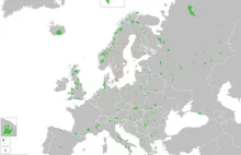 Mapa Parków Narodowych w Europie