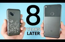8 lat różnicy, czyli porównanie najstarszego i najnowszego telefonu z androidem.