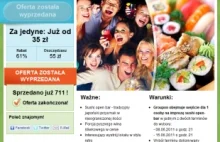 Jak Groupon organizuje imprezy sushi (aka dramat w dwóch aktach).