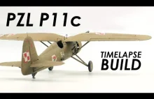 Budowa modelu polskiego myśliwca PZL P11c