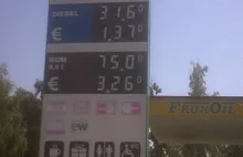 Stacja benzynowa w Czechach