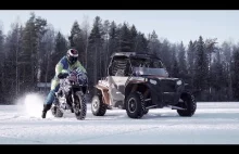 UTV za 109 tys zł vs GSX-R za 15 tys zł! Wyścig po lodzie!