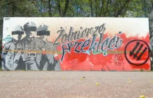 Zniszczyli mural: Wyklęci przemalowani na "przeklętych"