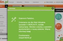 Merlin.pl przestaje działać do odwołania. Sklepem pokieruje nowa spółka