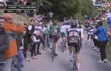 Giro d'Italia: wściekły kolarz wyrzucił okulary kibica