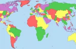 Nowy podział świata na regiony, których PKB jest równe 1 000 000 000 $