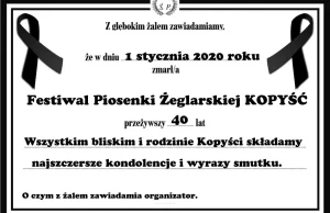 Są pieniądze na Zenka i Kruszwila ...nie ma na 40-letni festiwal żeglarski.