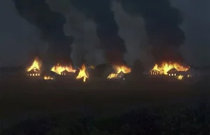 Fotograf podpalił opuszczoną wioskę