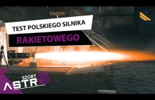 Test polskiego silnika rakietowego i rakieta BIGOS 4
