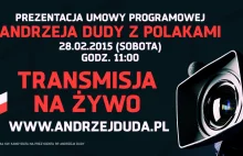 Prezentacja umowy programowej Andrzeja Dudy z Polakami