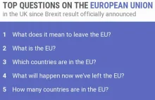 'Czym jest UE?' Po głosowaniu Brytyjczycy szaleńczo przeszukują google [ENG]