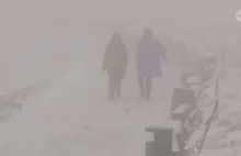 Śnieg w Tatrach zaskoczył turystów [WIDEO