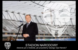 Prośba Anonimowych - Otwarcie Stadionu Narodowego w niedzielę