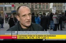 Paweł Kukiz o wyborach samorządowych 2014 (protest we Wrocławiu, 22.11.2014)