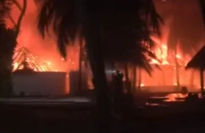 Dziś w nocy spłonęła spora część luksusowego hotelu na Malediwach