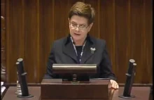 Poseł Beata Szydło - Wystąpienie z dnia 18 listopada 2015 roku. (cz.2) - Video