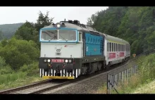 Lokomotywa 754 025-5 "Nurek" z pociągiem EIC "Jantar"