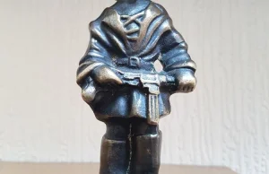 WW2 bronze german child soldier