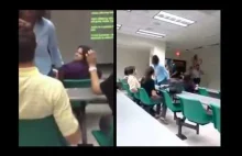 Murzynka rasistka wyzywa białych podczas lekcji