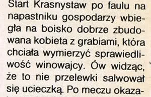 Najlepsza relacja z meczu piłki nożnej