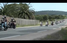 wielka parada motocykli w Saint Tropez