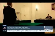Antoni Macierewicz o przesłuchaniu świadka Komorowskiego 18-12-2014