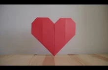 Origami. Jak zrobić serce z papieru (lekcja wideo)