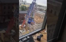 Wypadek żurawia w Łodzi z innej perspektywy