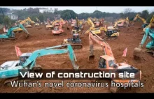 Live: View of construction site of Wuhan's novel coronavirus...