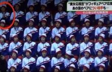 Cheerleaderka z Korei Północnej oklaskiwała amerykańskich łyżwiarzy