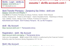 UWAGA ! Masowa kradzież haseł posiadaczy kont w Skrill za pomocą Google Adwords
