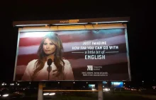 Melania Trump w kampanii szkoły językowej
