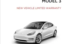 Gwarancja na baterię w Tesla Model 3: 160/192 tysiące kilometrów lub 8 lat...