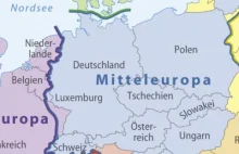 Tak Niemcy widzą Europę i podział na regiony