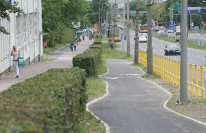 Ścieżka – slalom dla rowerzystów powstała w Kielcach.