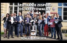Spotkanie zespołu ds. kryptowalut w Sejmie RP