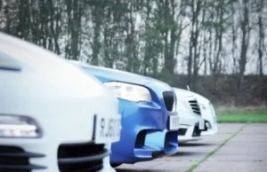 Drag race: BMW M5 vs Jaguar XFR vs Mercedes E63 AMG vs Porsche Panamera S