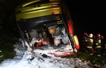 Podkarpackie: Wypadek ukraińskiego autokaru. Są ofiary śmiertelne